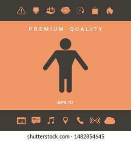 Man symbol icon. Graphic elements for your design