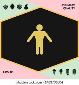 Man symbol icon. Graphic elements for your design