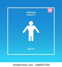 Man symbol icon. Graphic elements for your design