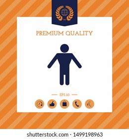 Man symbol icon. Graphic elements for your design