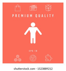 Man symbol icon. Graphic elements for your design