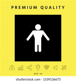 Man symbol icon. Graphic elements for your design
