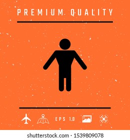 Man symbol icon. Graphic elements for your design