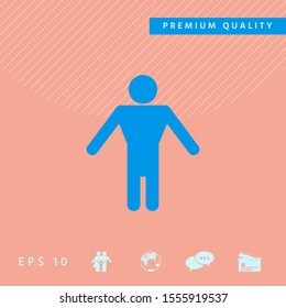 Man symbol icon. Graphic elements for your design