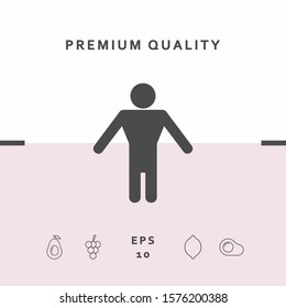Man symbol icon. Graphic elements for your design