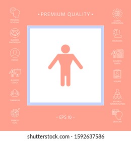 Man symbol icon. Graphic elements for your design