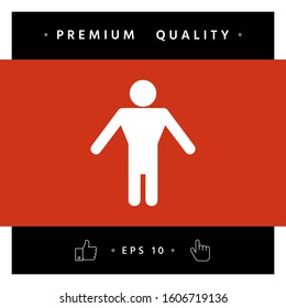 Man symbol icon. Graphic elements for your design