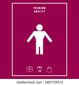 Man symbol icon. Graphic elements for your design