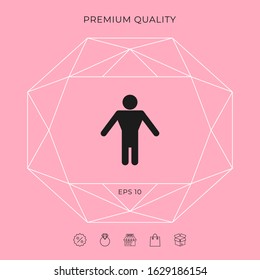 Man symbol icon. Graphic elements for your design