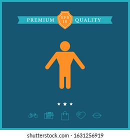 Man symbol icon. Graphic elements for your design