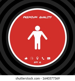 Man symbol icon. Graphic elements for your design