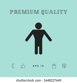 Man symbol icon. Graphic elements for your design