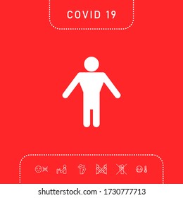 Man symbol icon. Graphic elements for your design