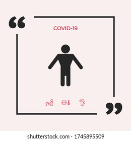 Icono de símbolo de hombre. Elementos gráficos para su diseño