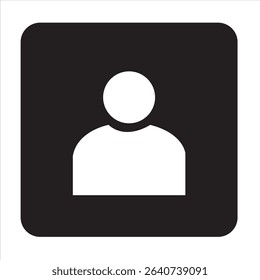 Man symbol icon in simple vector style. Perfect for user profiles, gender identification, signage, or UI design. Fully editable and scalable for versatile use.