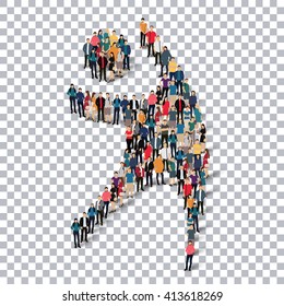 man symbol people 3d Transparency