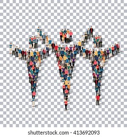 man symbol people 3d Transparency
