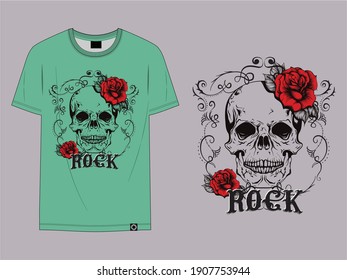 Man T Shirt Design ROCK 