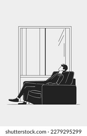 a man taking a nap in the living room