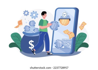 Man Taking Payout Of Cryptocurrency