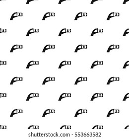 Man taking photo on smartphone pattern. Simple illustration of man taking photo on smartphone vector pattern for web