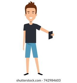 man taking a selfie