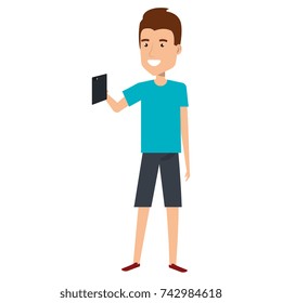 man taking a selfie
