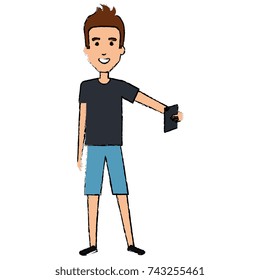 man taking a selfie