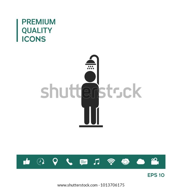 Man Taking Shower Stock Vector Royalty Free 1013706175 Shutterstock