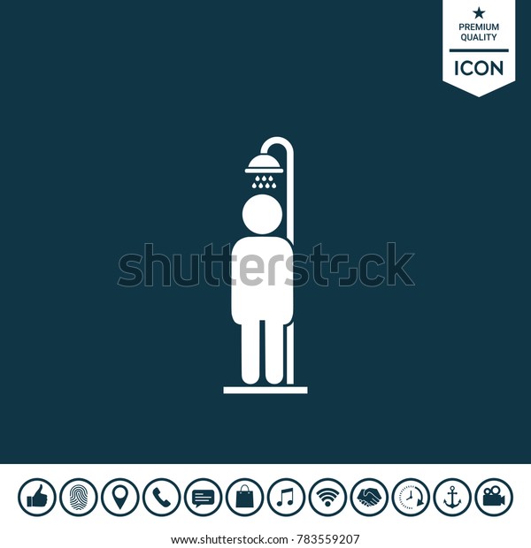 Man Taking Shower Stock Vector Royalty Free 783559207 Shutterstock