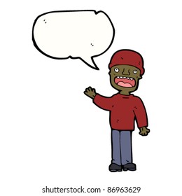 man talking cartoon