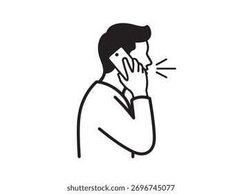 Man talking on the phone