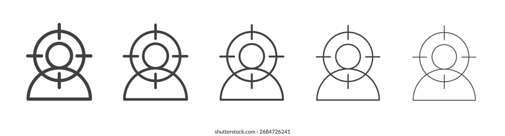 homem com ícone de destino Símbolo de ilustração de gráficos de linha