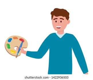 Man teacher of school design