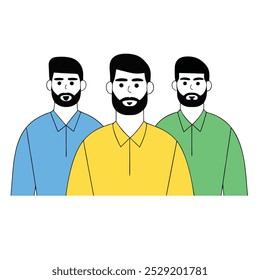 conceito de ilustração de trabalho de equipe man