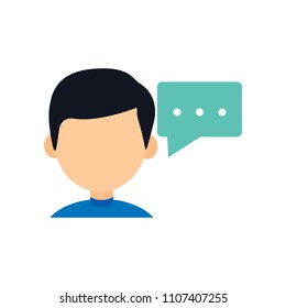 Man Testimonial Logo Icon Design