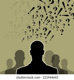 a man think idea