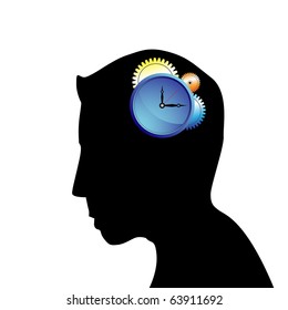 Man thinking about time