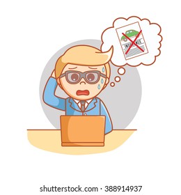 man thinking bad car insurance