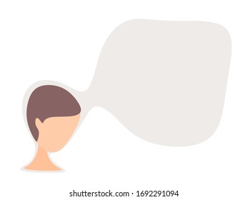 Man thinking with blank space