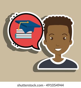 man thinking creating bubble