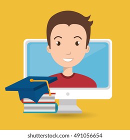 man thinking creating bubble