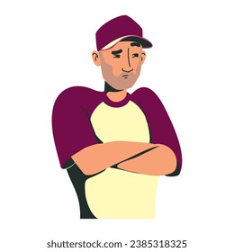 man thinking expression illustration isolated