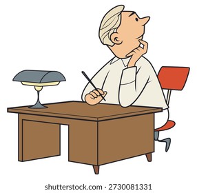 Man thinking at his