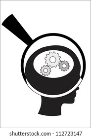 Man and thinking, and robot mechanisms and gears