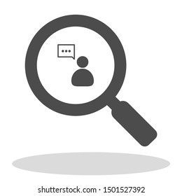 Man thinks icon . Lorem Ipsum Illustration design