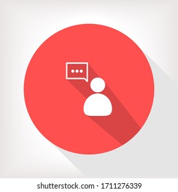 Man thinks icon . Lorem Ipsum Illustration design