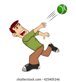 A man throwing a ball vector illustration