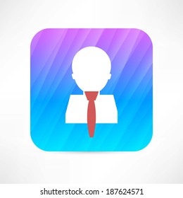 man in tie icon