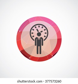 man time icon, on white background